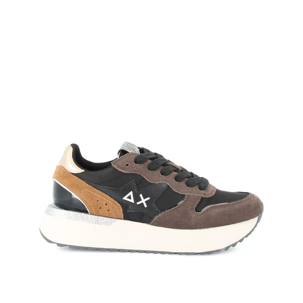 Image (2) de la chaussures Sun68 - Baskets Noir en Cuir nubuck