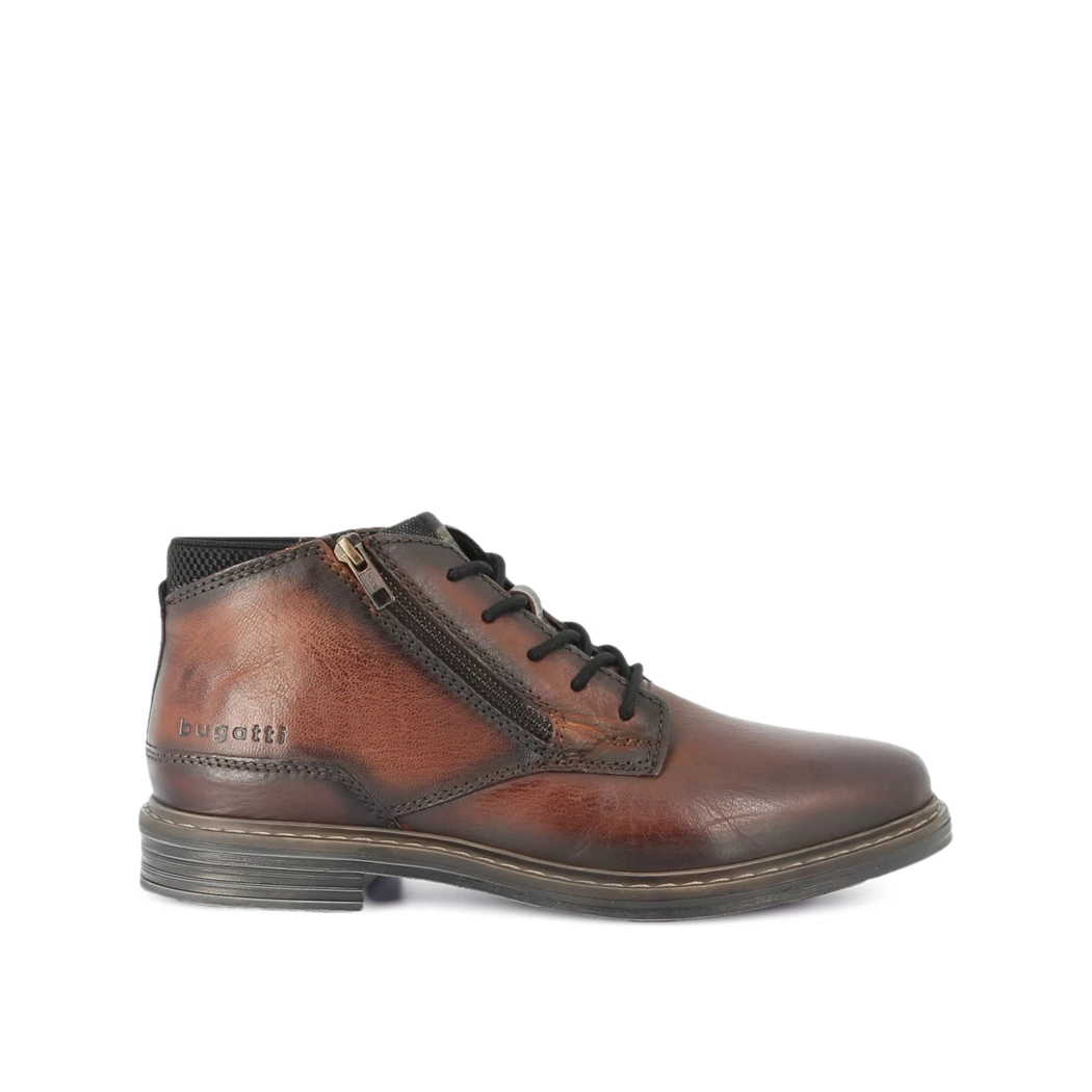 Image (2) de la chaussures Bugatti - Bottines Marron en Cuir