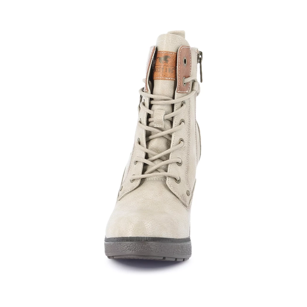 Image (5) de la chaussures Mustang - Bottines Beige en Cuir synthétique
