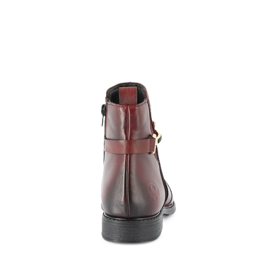 Image (3) de la chaussures Rieker - Boots Bordeaux en Cuir