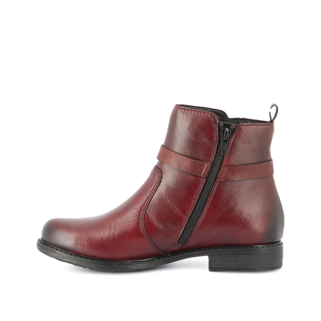 Image (4) de la chaussures Rieker - Boots Bordeaux en Cuir