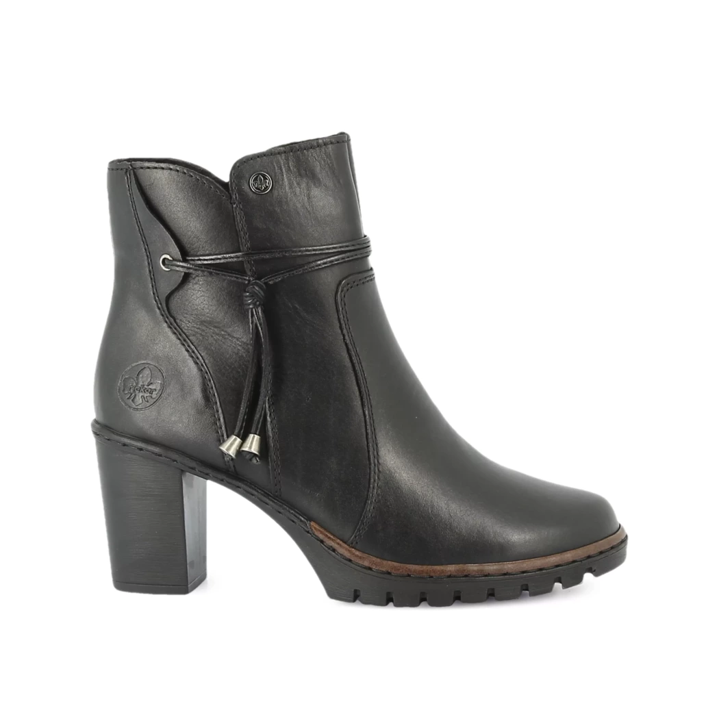 Image (2) de la chaussures Rieker - Boots Noir en Cuir