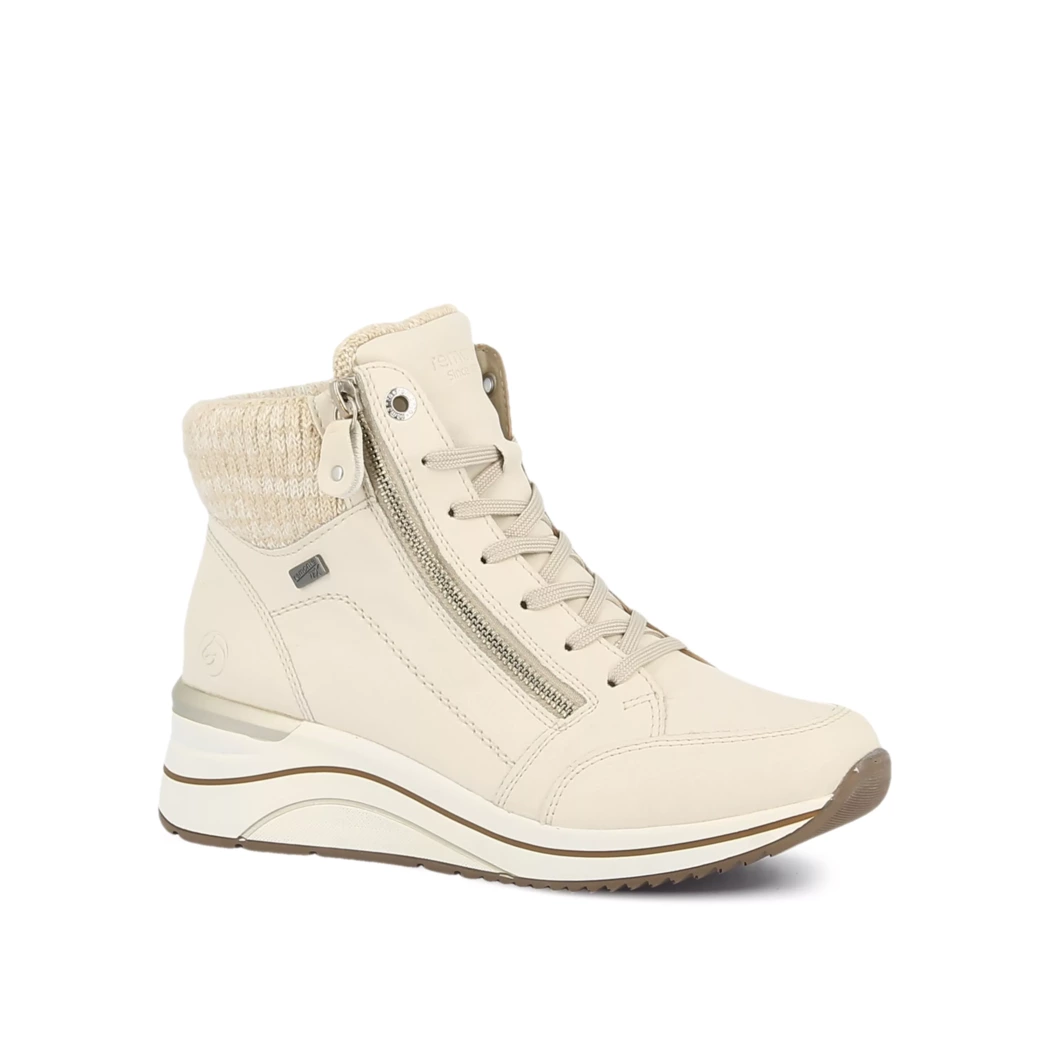 Image (1) de la chaussures Remonte - Bottines Beige en Cuir et textile