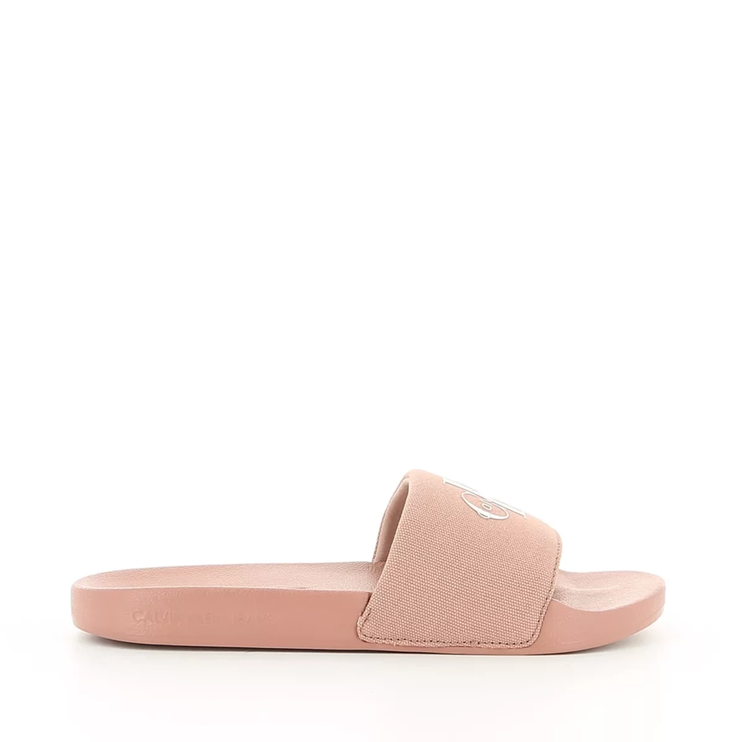 Image (2) de la chaussures Calvin Klein - Tongs et Plage Rose en Textile