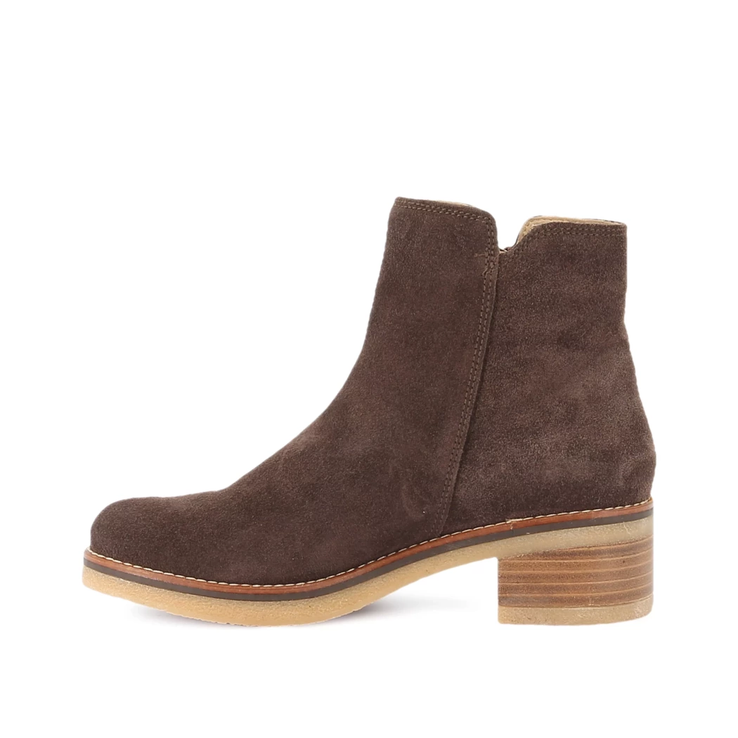 Image (4) de la chaussures Porronet - Boots Marron en Cuir nubuck