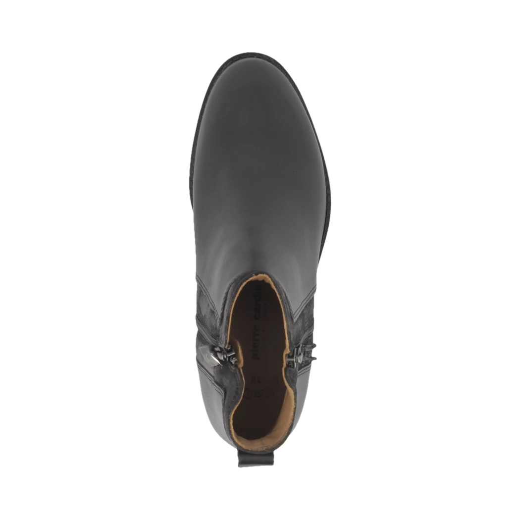 Image (6) de la chaussures Pierre Cardin - Boots Noir en Cuir