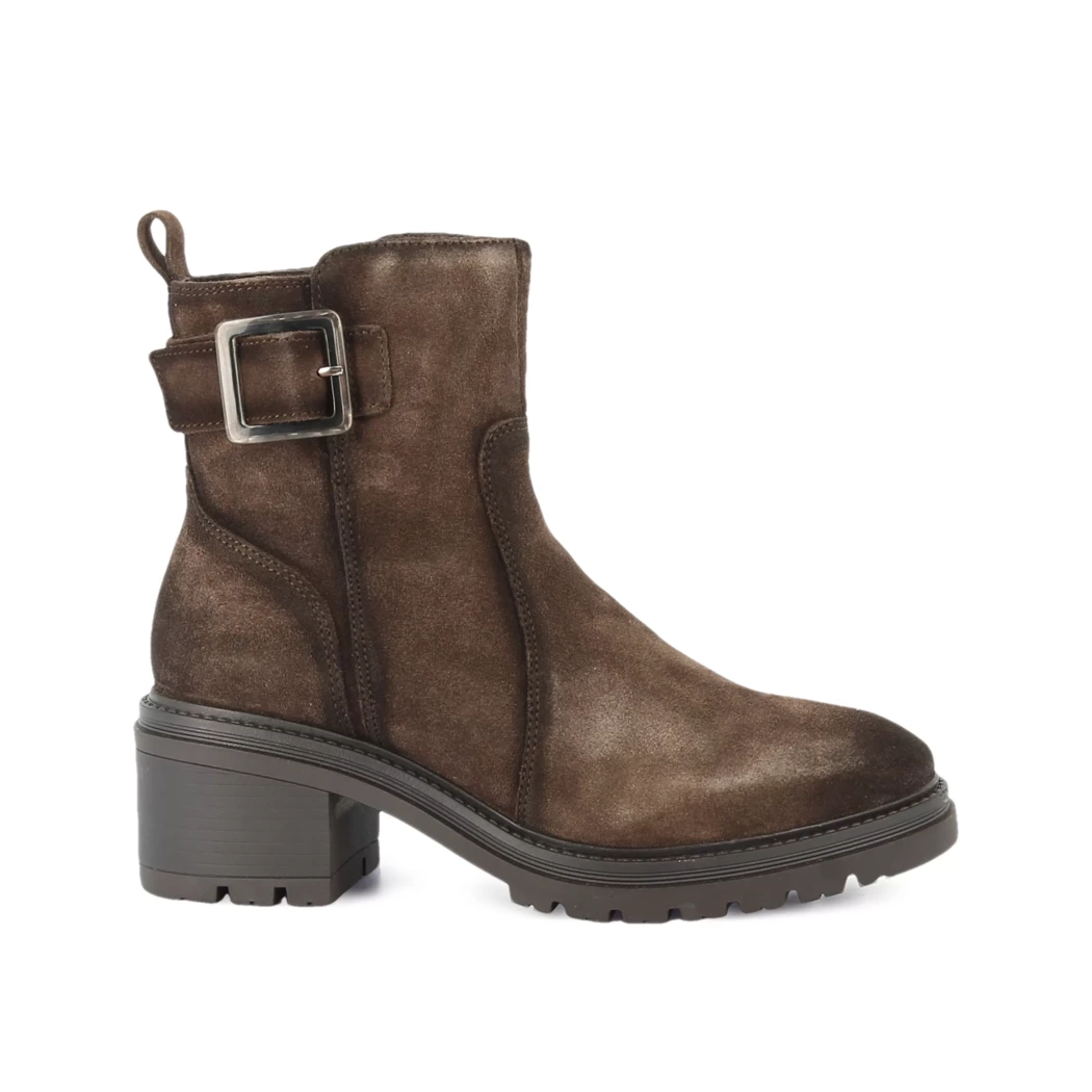 Image (2) de la chaussures Free Monday - Boots Marron en Cuir nubuck