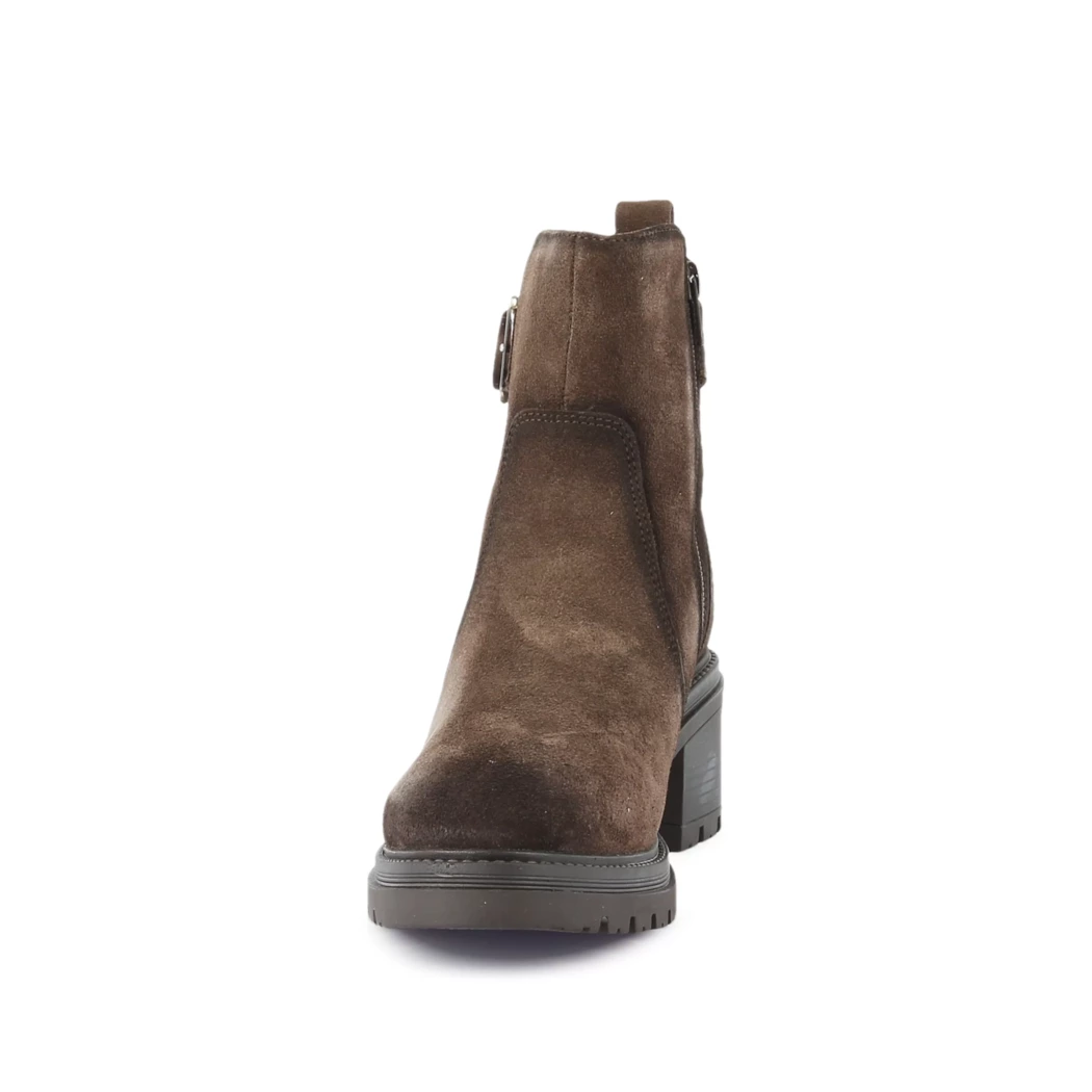 Image (5) de la chaussures Free Monday - Boots Marron en Cuir nubuck