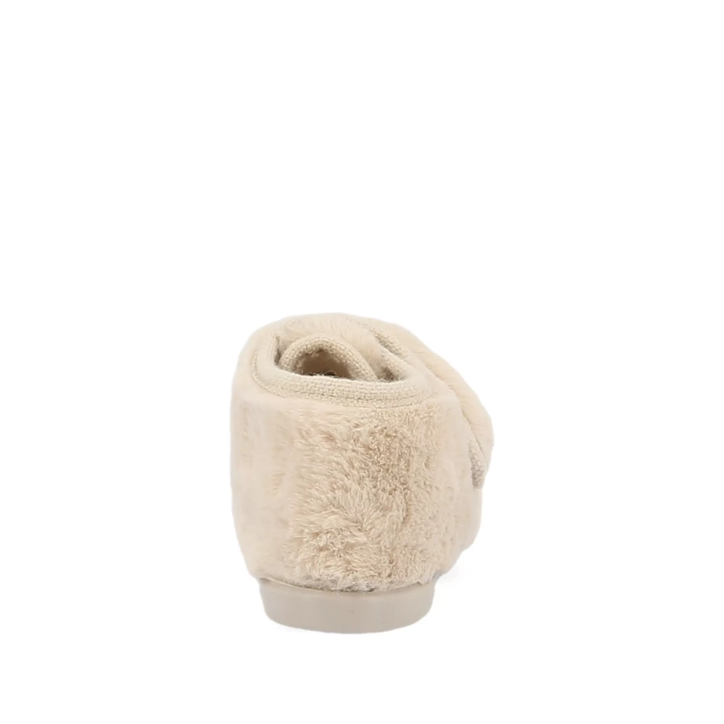 Image (3) de la chaussures Vul ladi - Pantoufles et Chaussons Beige en Textile