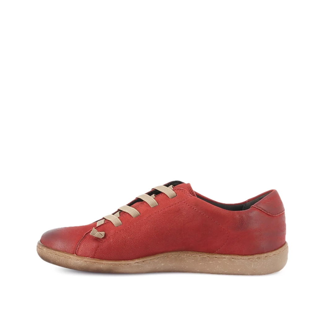 Image (4) de la chaussures Diabolo Studio - Baskets Rouge en Cuir