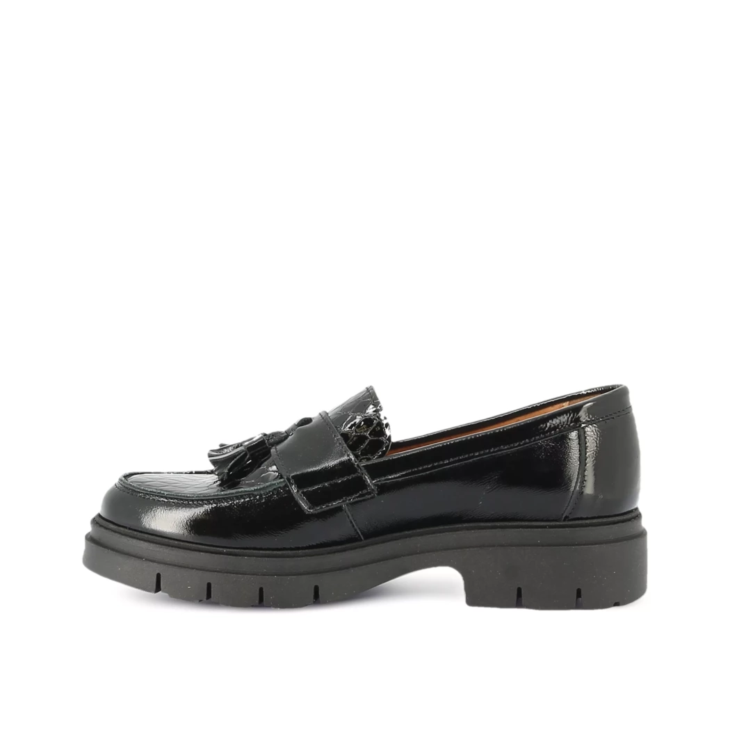 Image (4) de la chaussures Free Monday - Mocassins Noir en Cuir vernis