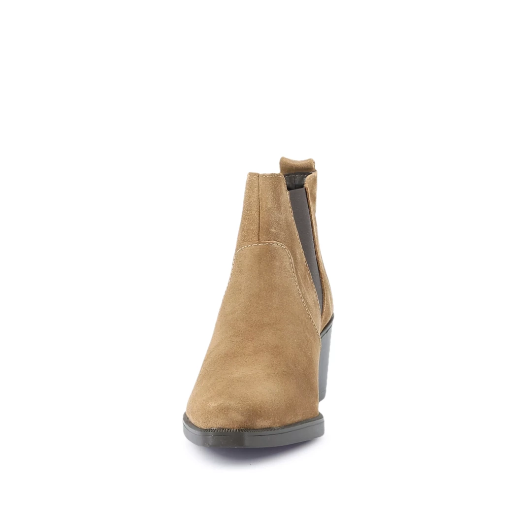 Image (5) de la chaussures Free Monday - Boots Beige en Cuir nubuck