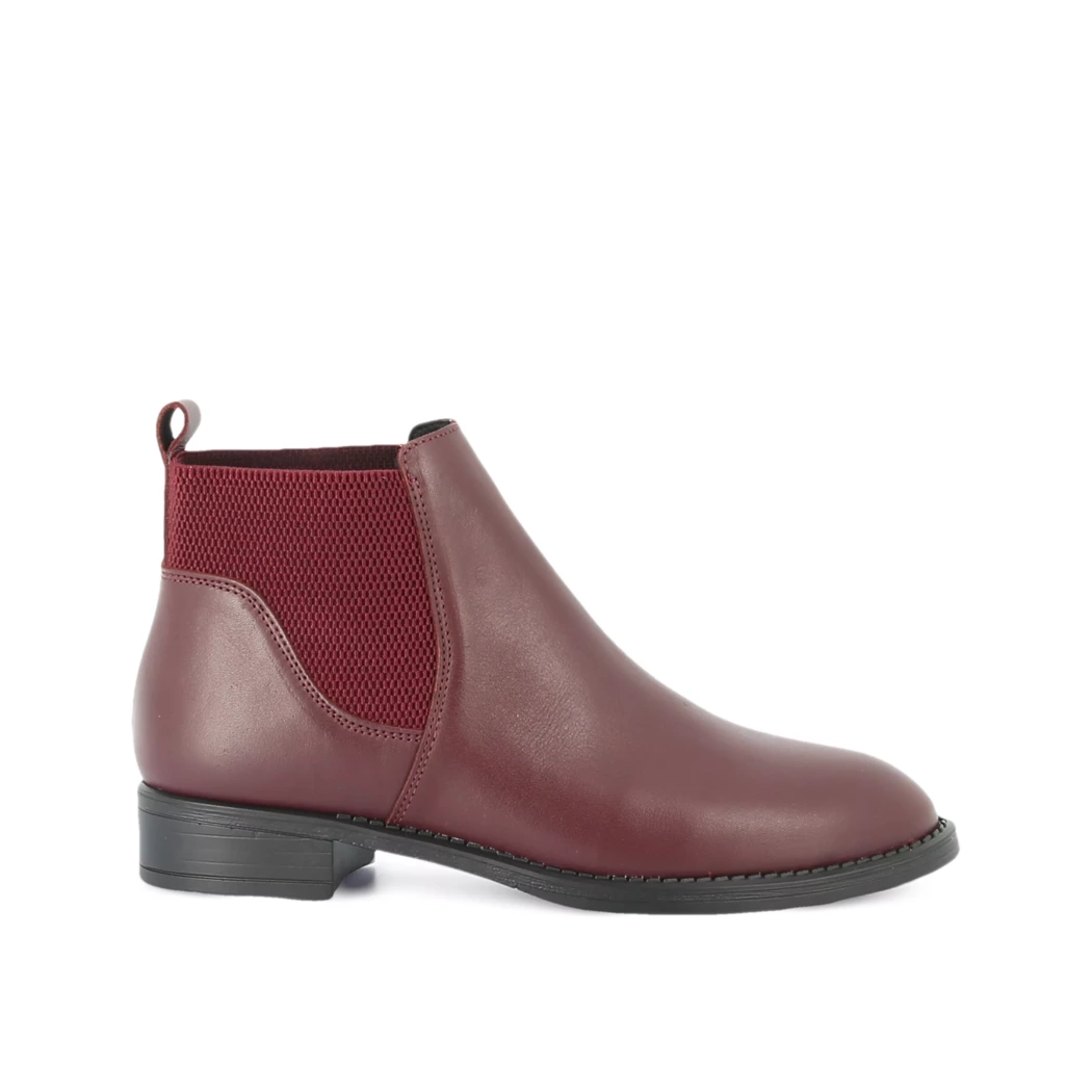 Image (2) de la chaussures Simplement B - Boots Bordeaux en Cuir