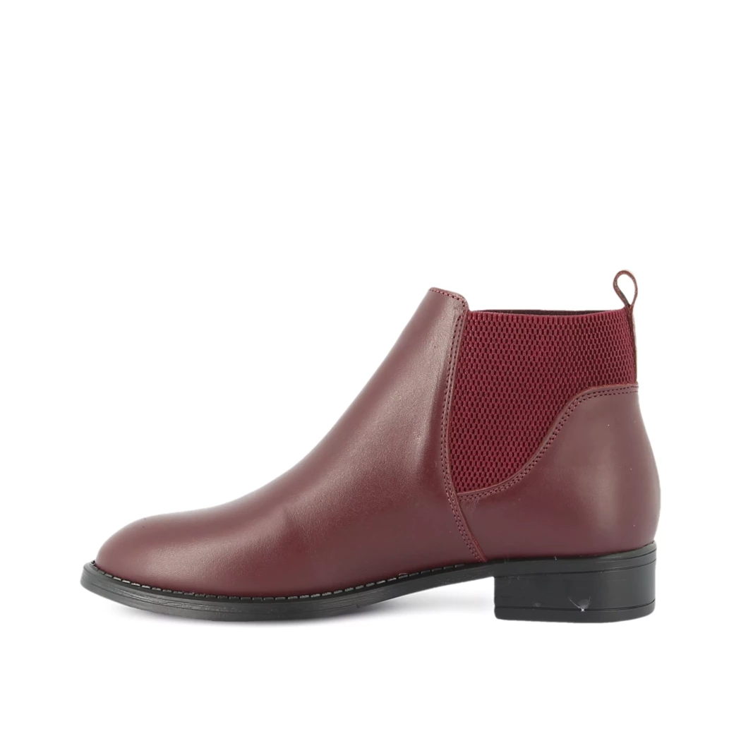 Image (4) de la chaussures Simplement B - Boots Bordeaux en Cuir