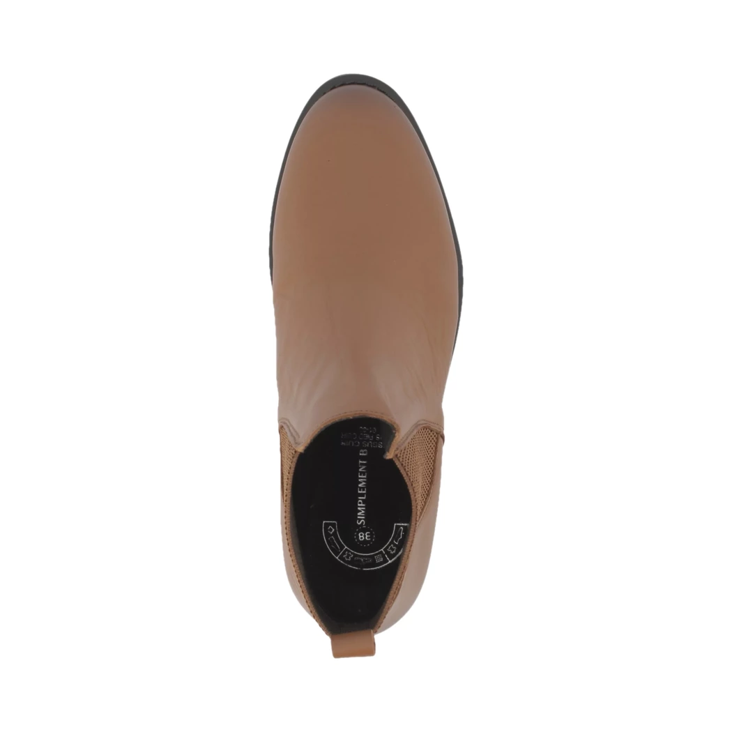 Image (6) de la chaussures Simplement B - Boots Cuir naturel / Cognac en Cuir