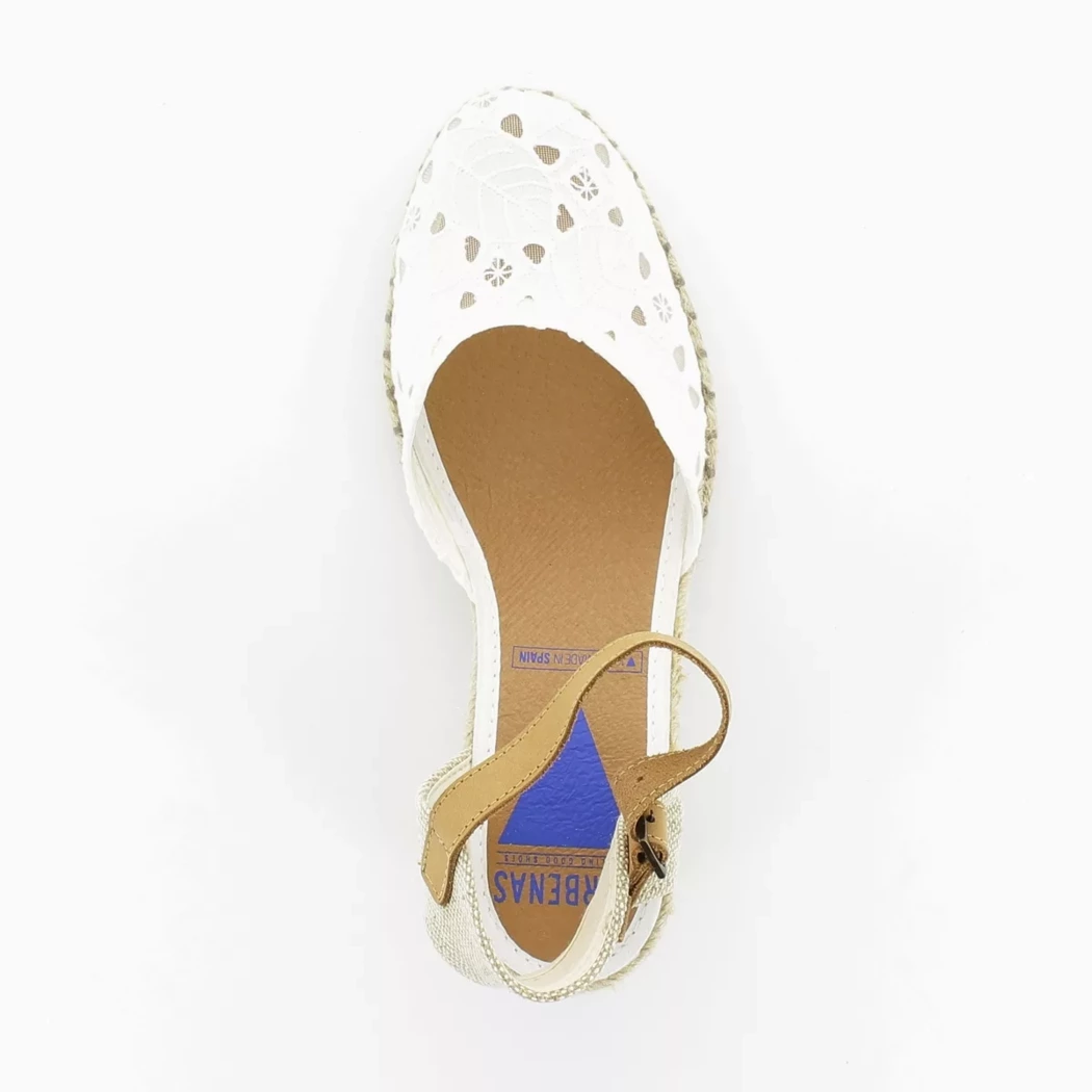 Image (6) de la chaussures Verbenas - Escarpins Blanc en Textile