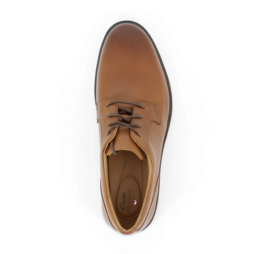 Image (6) de la chaussures Clarks - Chaussures à lacets Cuir naturel / Cognac en Cuir