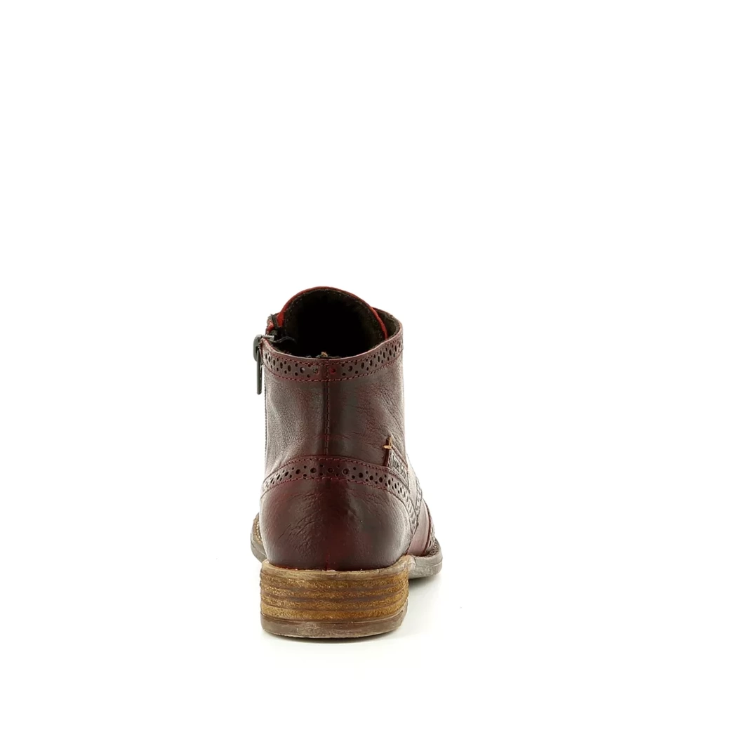 Image (3) de la chaussures Josef Seibel - Bottines Rouge en Cuir