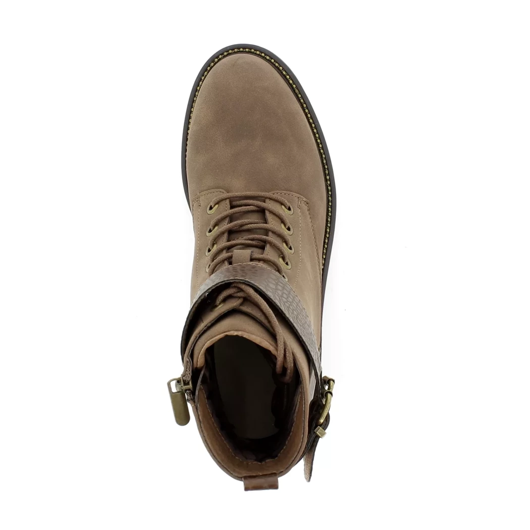 Image (6) de la chaussures Poelman - Bottines Marron en Cuir