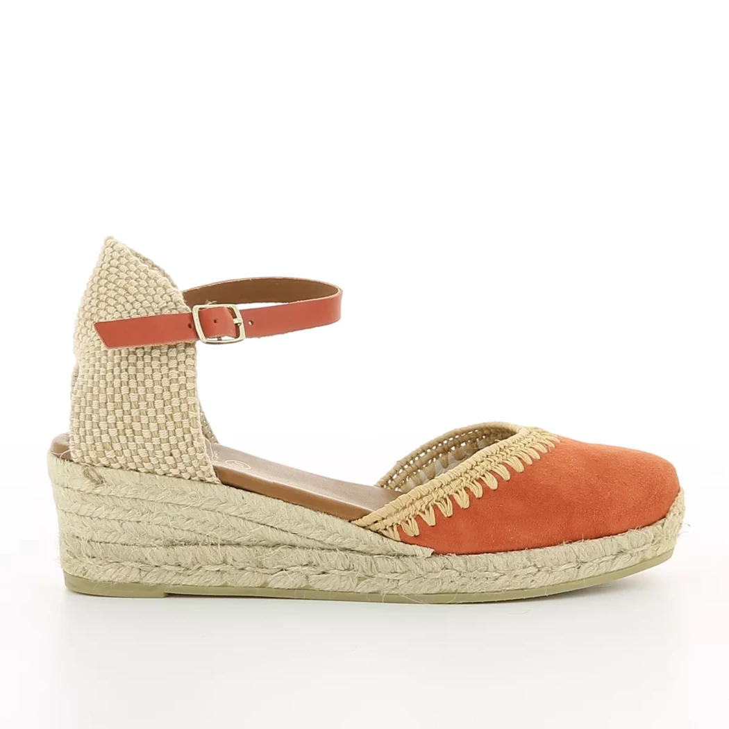 Image (2) de la chaussures Viguera - Escarpins Orange en Cuir nubuck