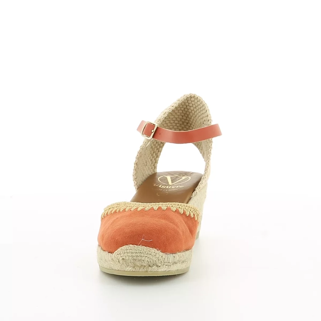 Image (5) de la chaussures Viguera - Escarpins Orange en Cuir nubuck