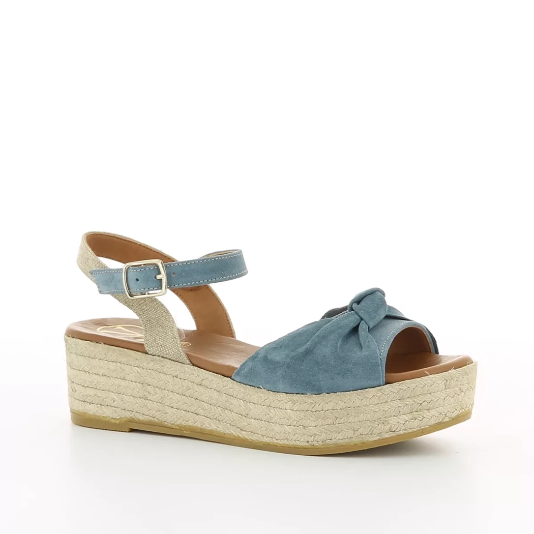Image (1) de la chaussures Viguera - Sandales et Nu-Pieds Bleu en Cuir nubuck