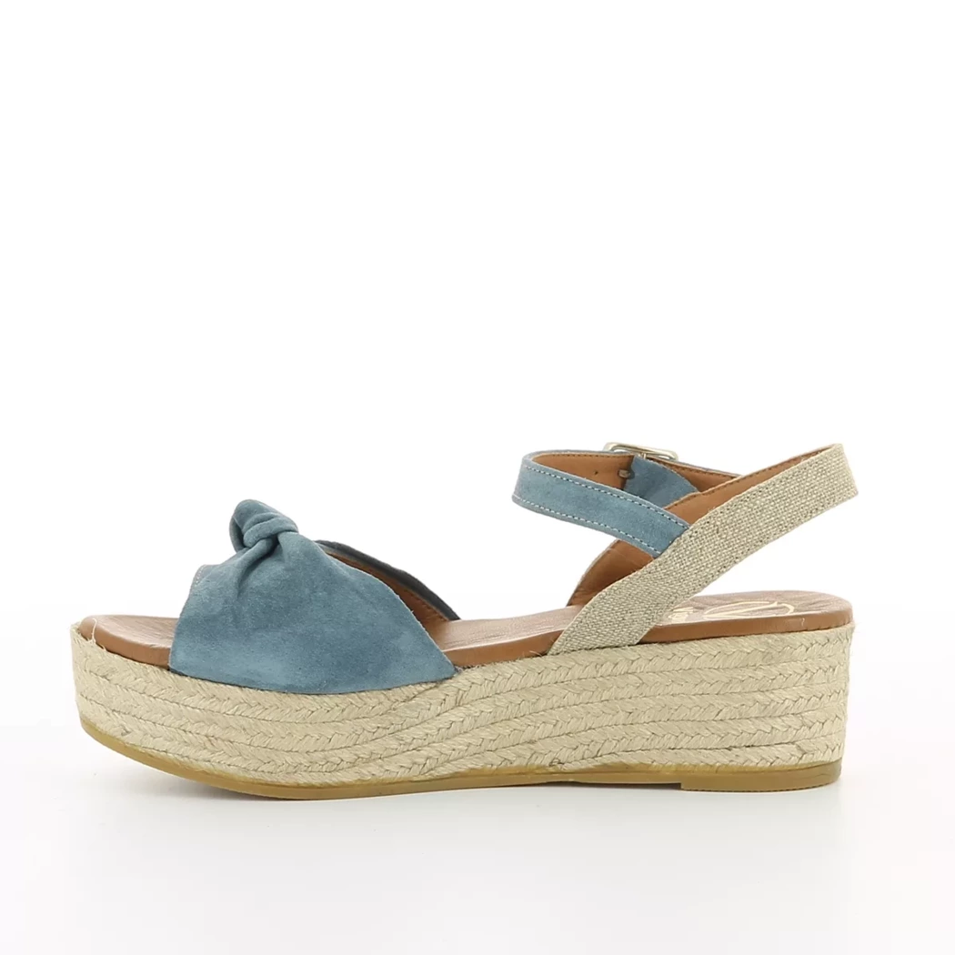 Image (4) de la chaussures Viguera - Sandales et Nu-Pieds Bleu en Cuir nubuck