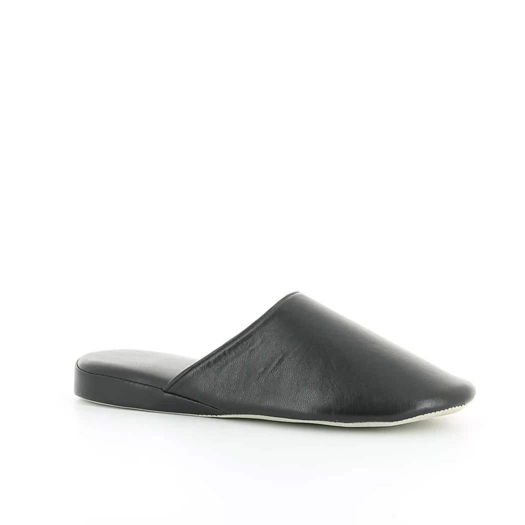 Image (1) de la chaussures Isotoner - Pantoufles et Chaussons Noir en Cuir