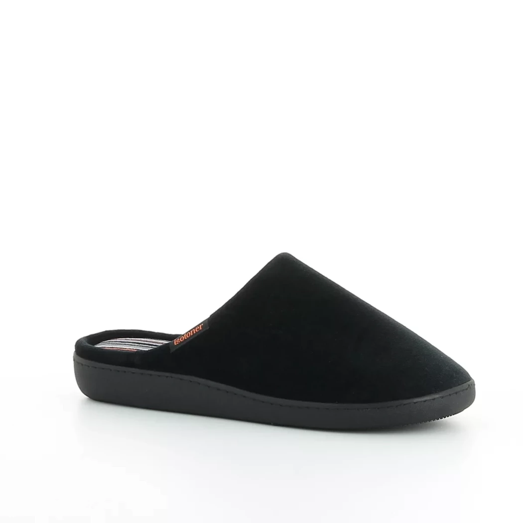 Image (1) de la chaussures Isotoner - Pantoufles et Chaussons Noir en Textile