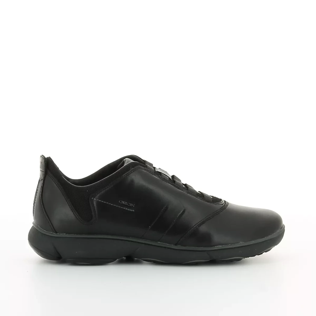 Image (2) de la chaussures Geox - Mocassins Noir en Cuir et textile