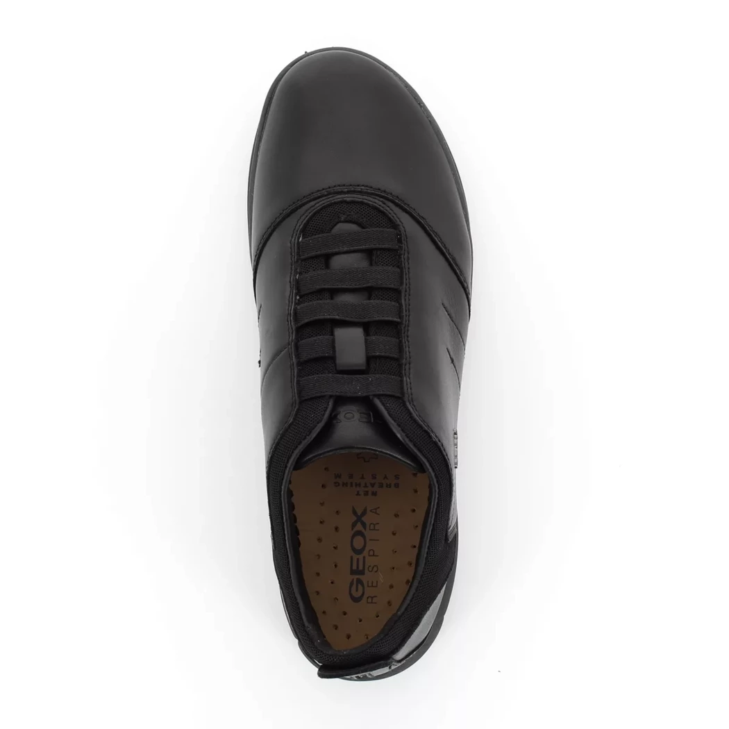 Image (6) de la chaussures Geox - Mocassins Noir en Cuir et textile
