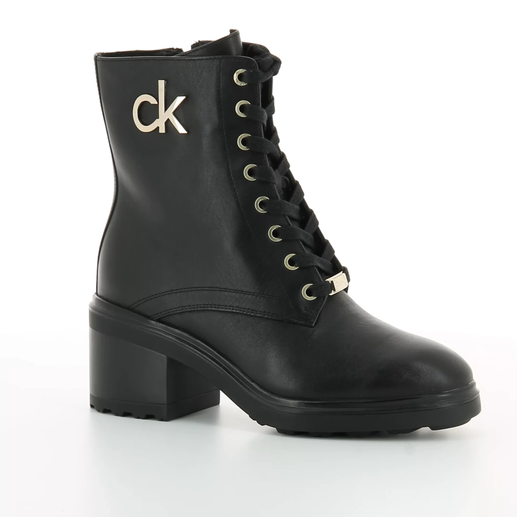 Image (1) de la chaussures Calvin Klein - Bottines Noir en Cuir