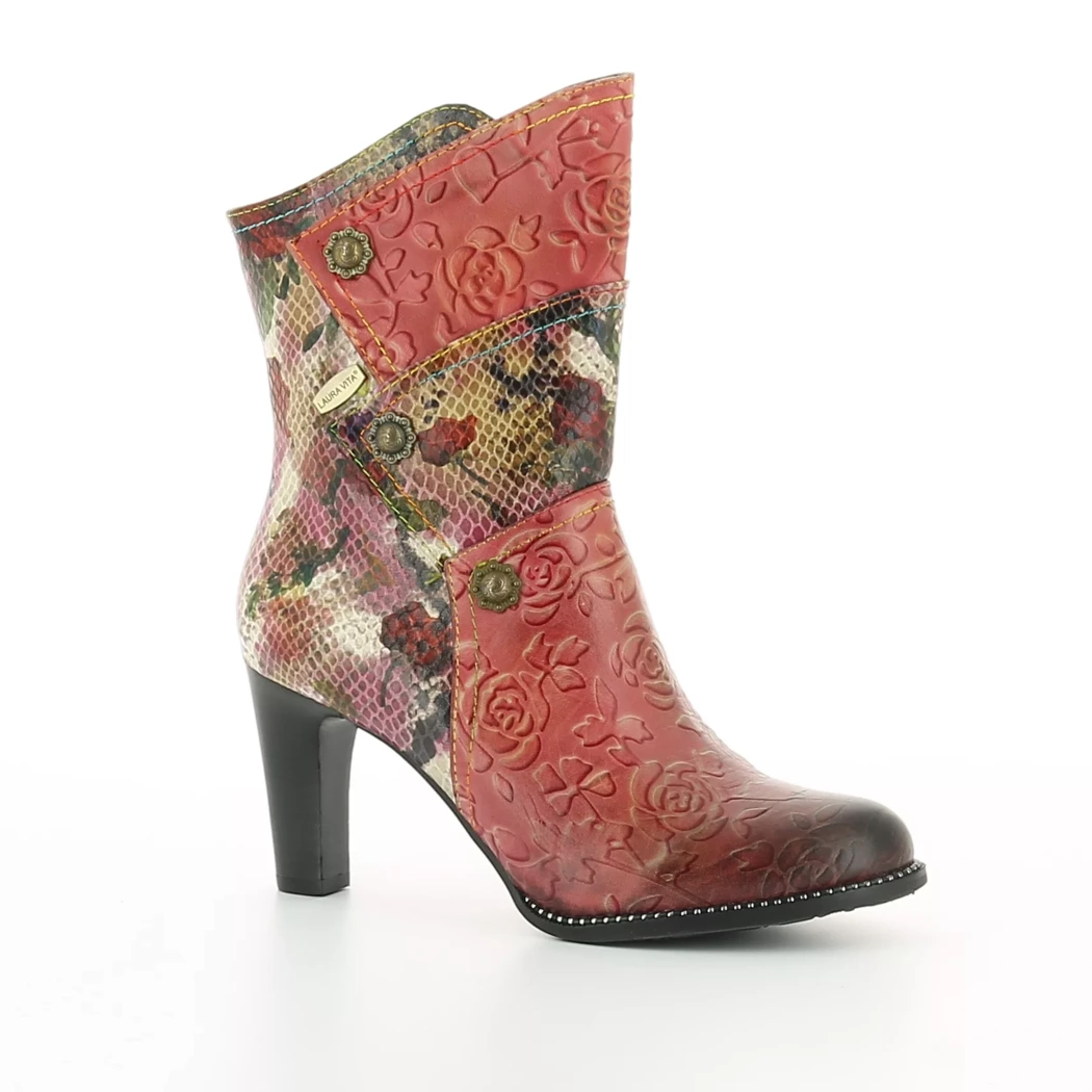 Image (1) de la chaussures Laura Vita - Boots Rouge en Cuir
