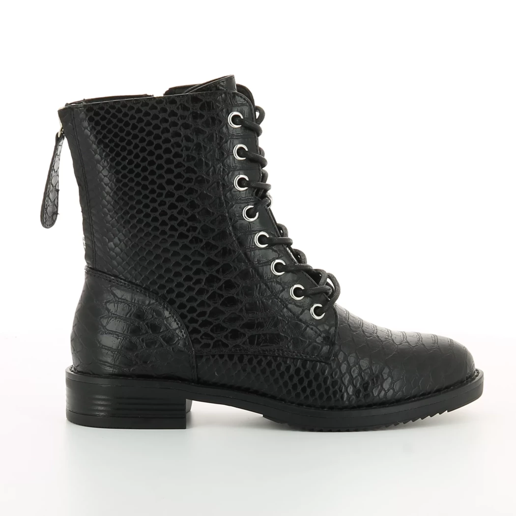 Image (2) de la chaussures Poelman - Bottines Noir en Cuir synthétique