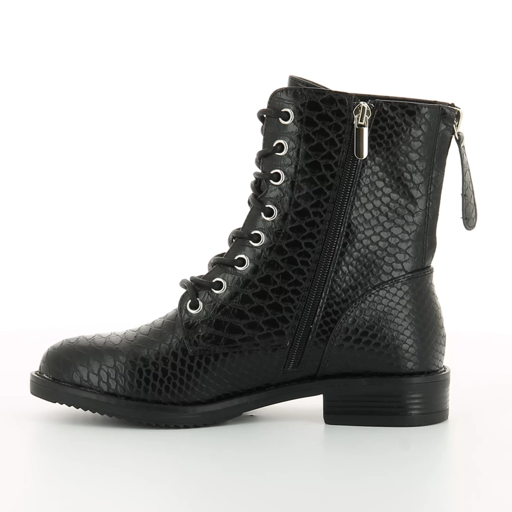 Image (4) de la chaussures Poelman - Bottines Noir en Cuir synthétique