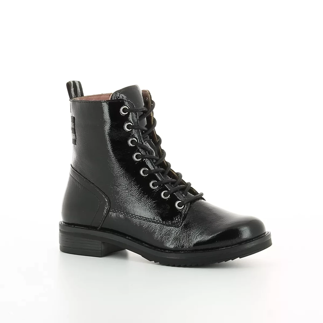 Image (1) de la chaussures Poelman - Bottines Noir en Cuir vernis
