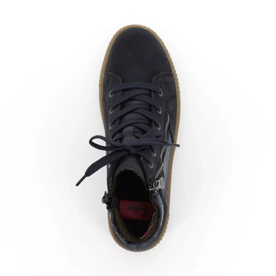 Image (6) de la chaussures Rieker - Bottines Bleu en Cuir nubuck
