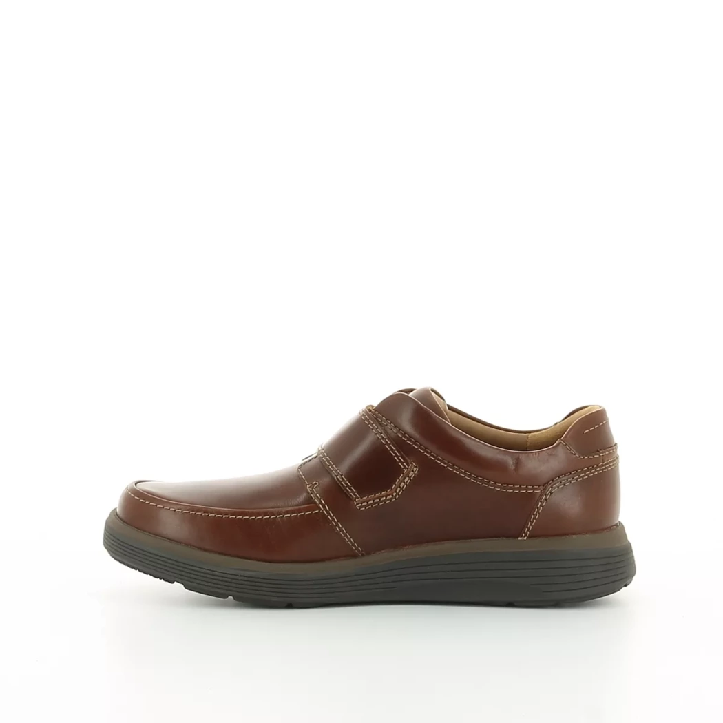 Image (4) de la chaussures Clarks - Chaussures à velcro Cuir naturel / Cognac en Cuir