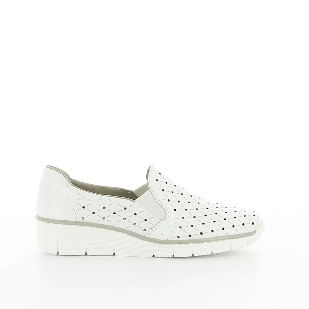 Image (2) de la chaussures Rieker - Mocassins Blanc en Cuir
