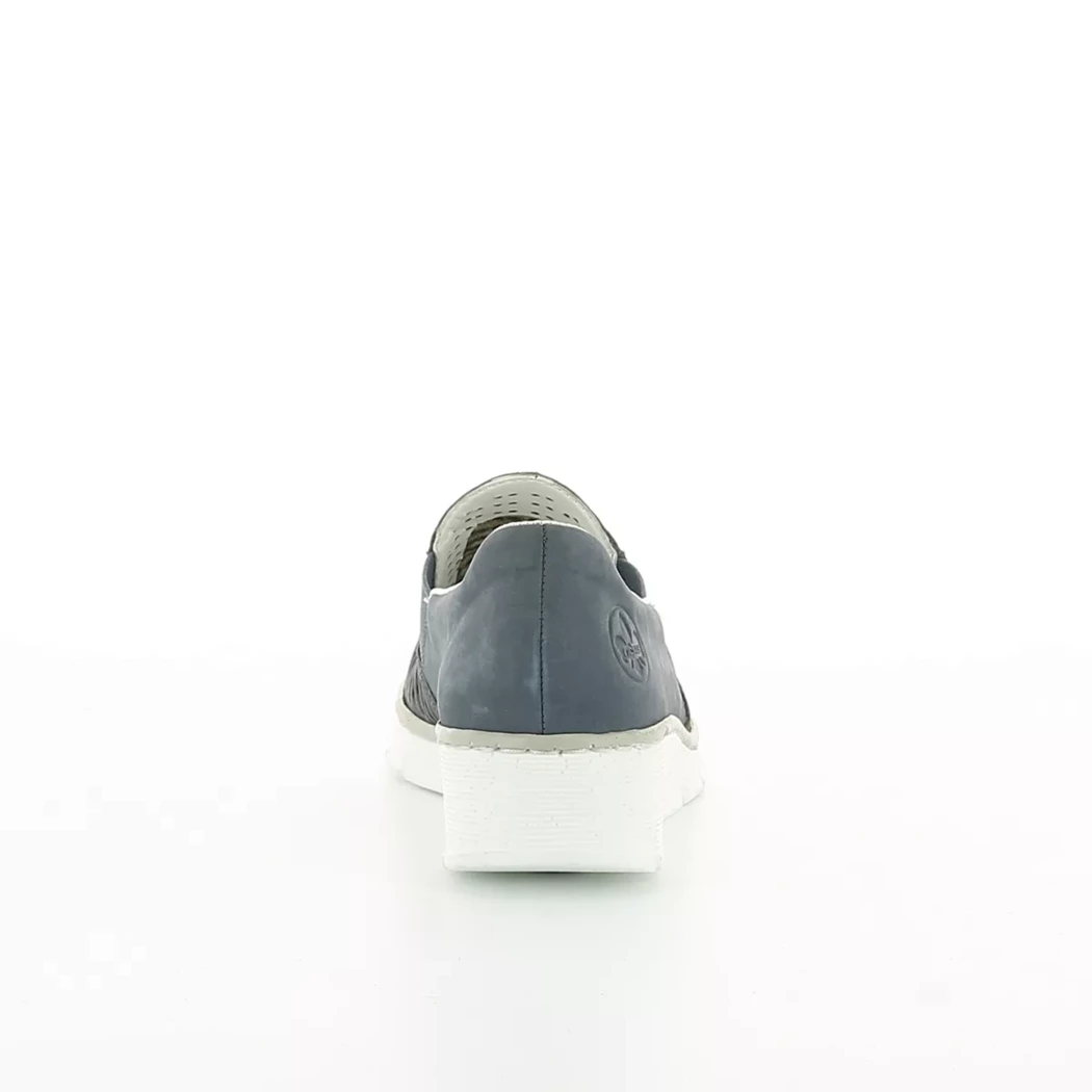 Image (3) de la chaussures Rieker - Mocassins Bleu en Cuir nubuck