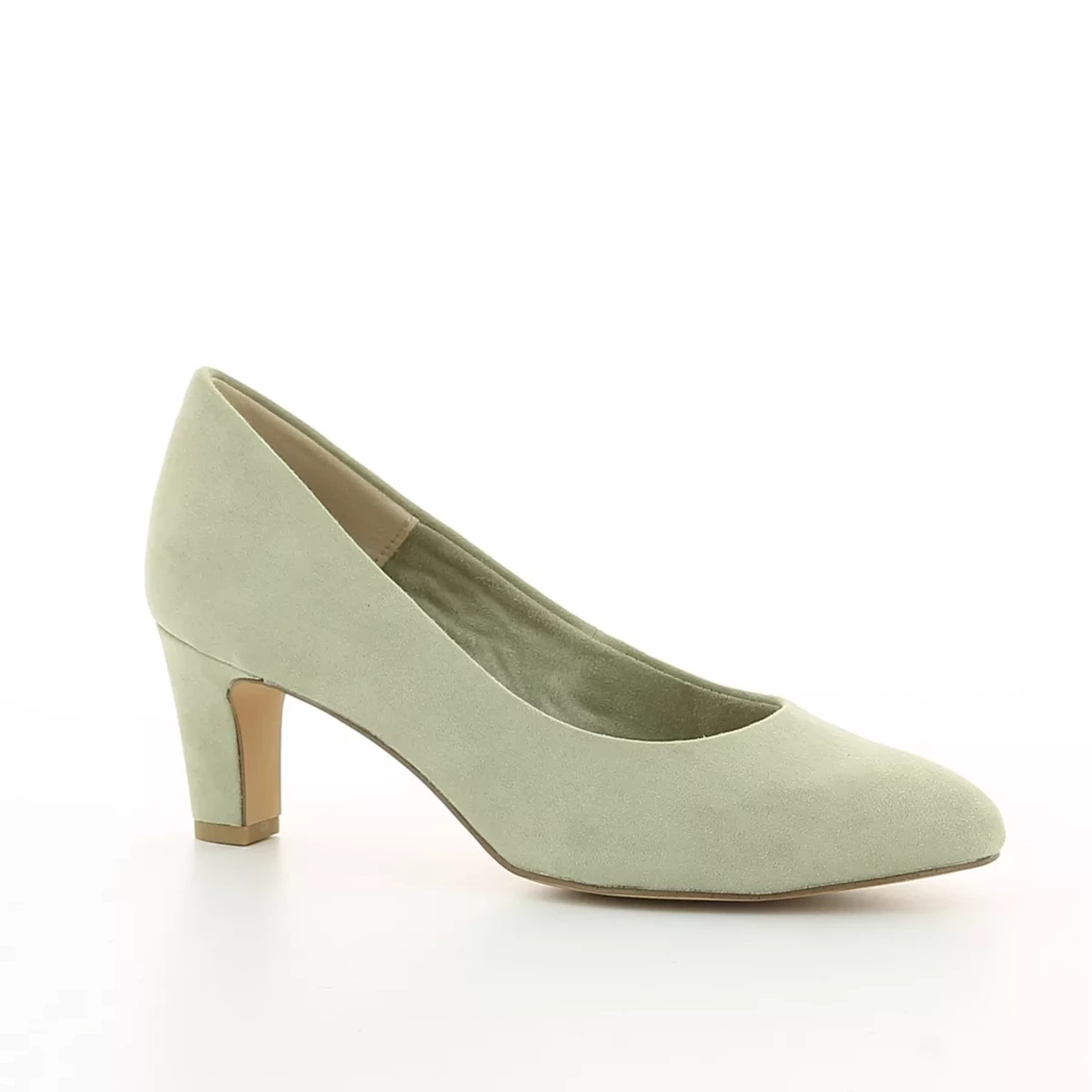Image (1) de la chaussures Tamaris - Escarpins Vert en Cuir synthétique