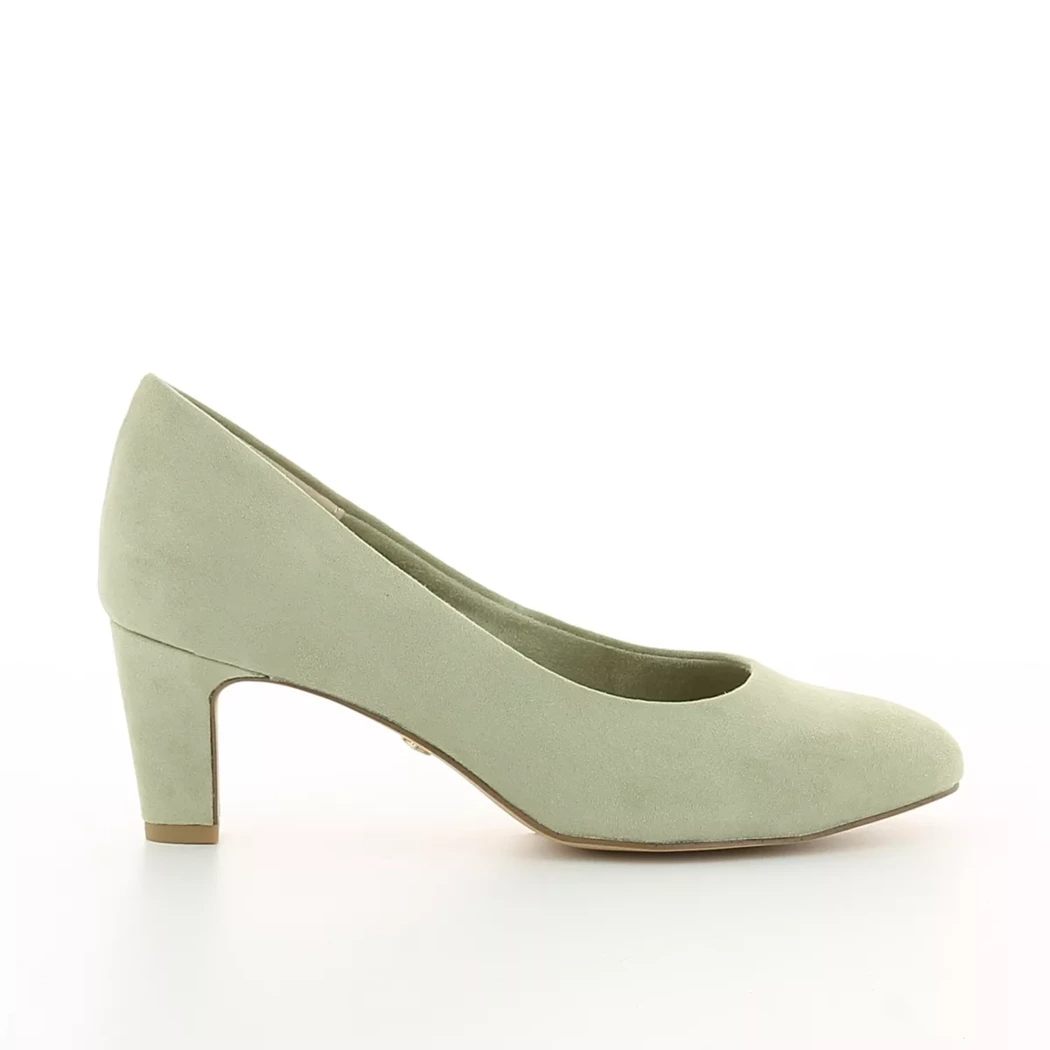 Image (2) de la chaussures Tamaris - Escarpins Vert en Cuir synthétique