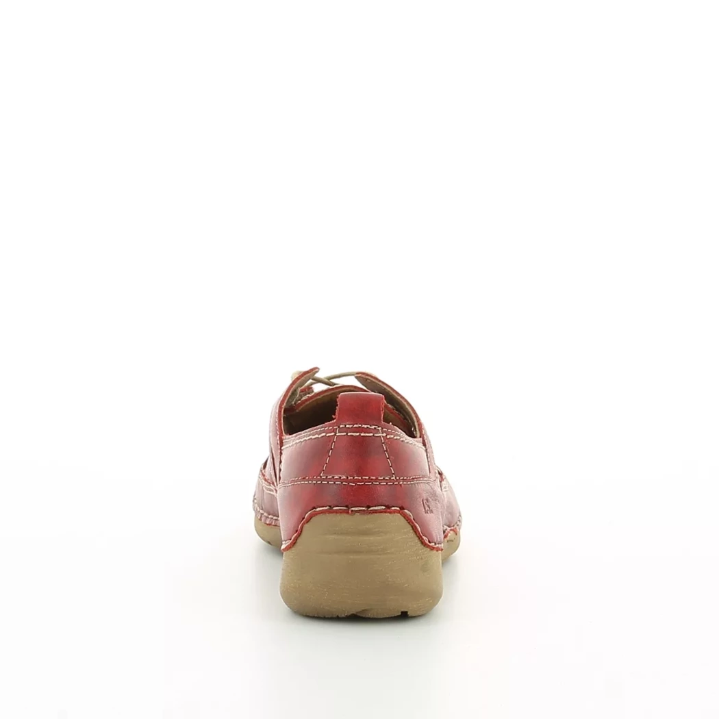 Image (3) de la chaussures Josef Seibel - Chaussures à lacets Rouge en Cuir