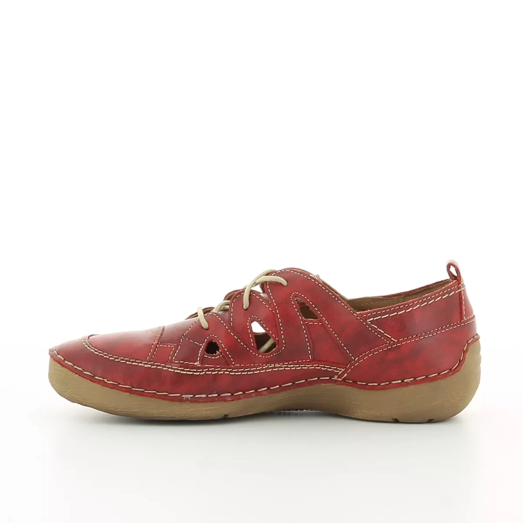 Image (4) de la chaussures Josef Seibel - Chaussures à lacets Rouge en Cuir