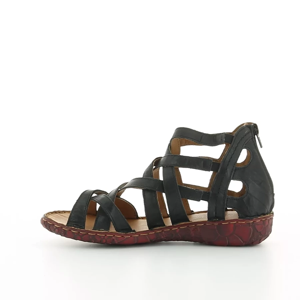 Image (4) de la chaussures Josef Seibel - Sandales et Nu-Pieds Noir en Cuir
