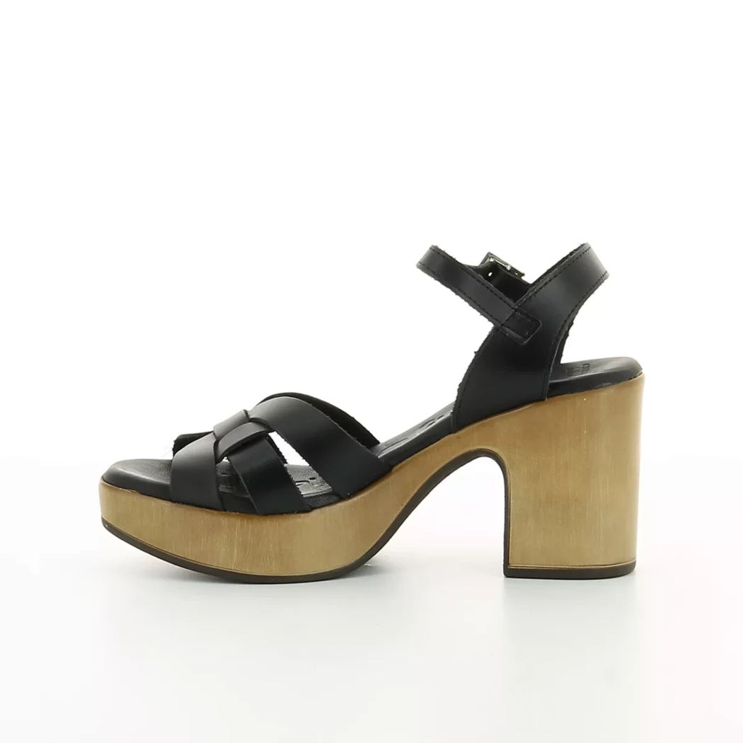 Image (4) de la chaussures Oh! My Sandals - Sandales et Nu-Pieds Noir en Cuir