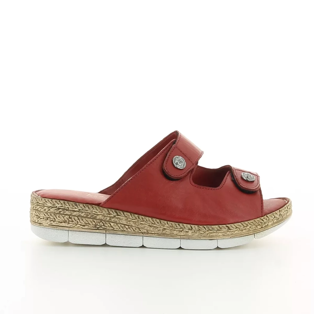 Image (2) de la chaussures Andrea Conti - Mules et Sabots Rouge en Cuir
