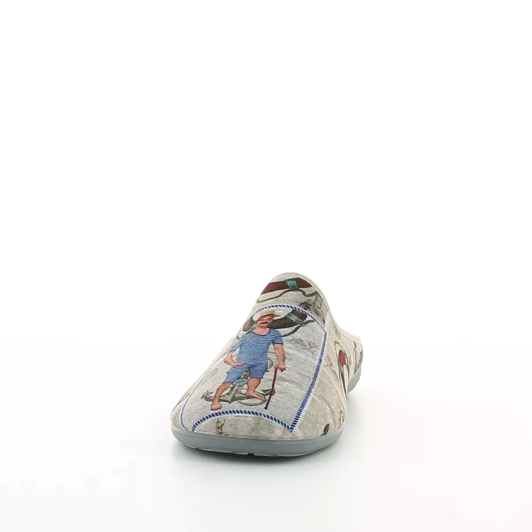 Image (5) de la chaussures La Maison de l'Espadrille - Pantoufles et Chaussons Gris en Textile