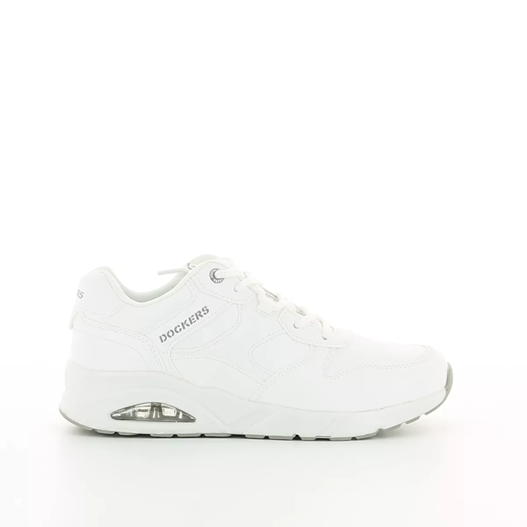 Image (2) de la chaussures Dockers - Baskets Blanc en Cuir synthétique