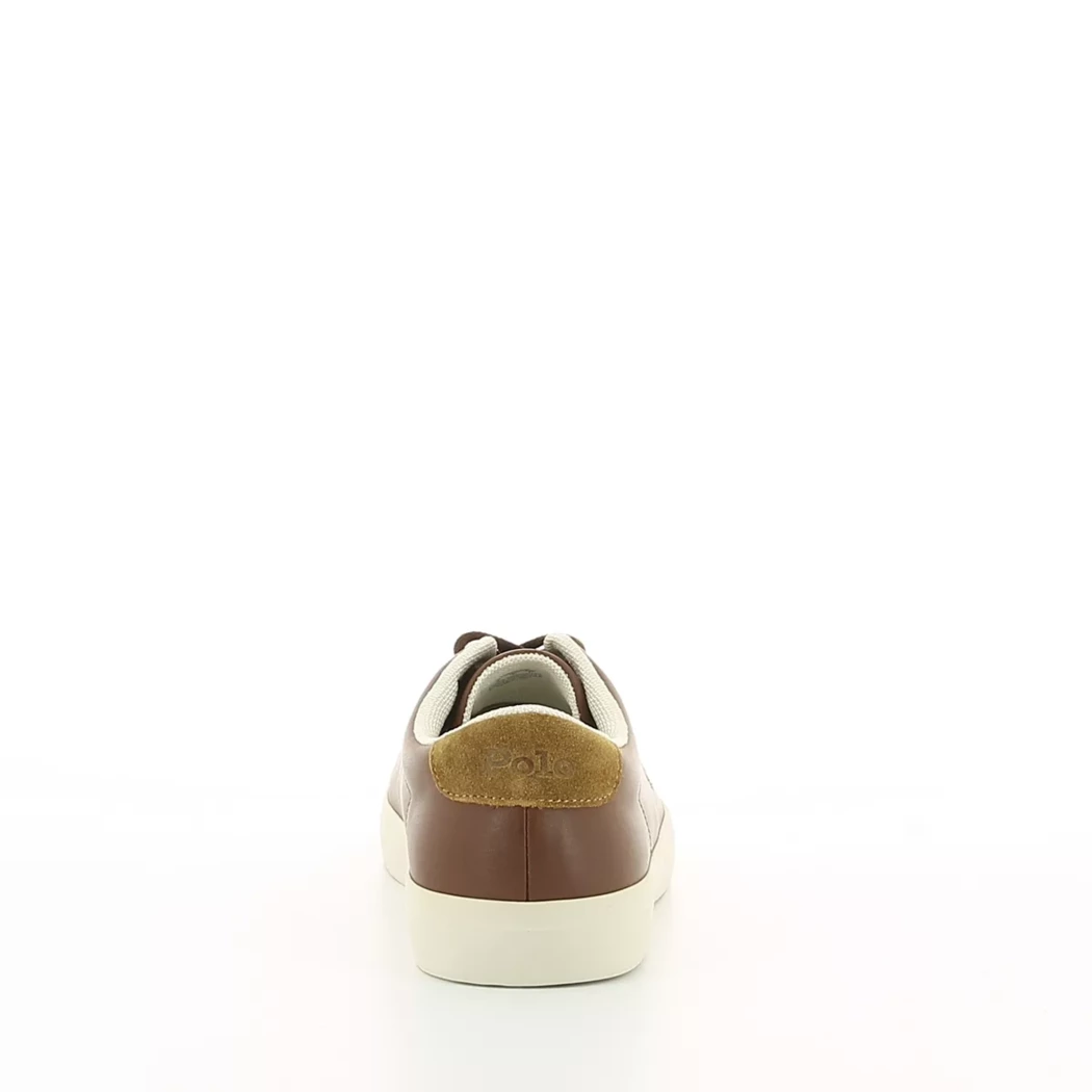 Image (3) de la chaussures Ralph Lauren - Baskets Cuir naturel / Cognac en Cuir